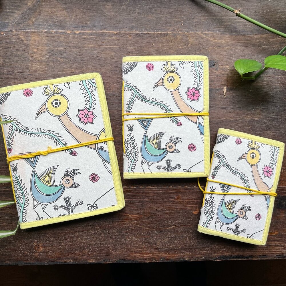 Modelli Creations set of 3 natural fiber journals